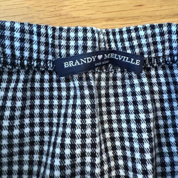 Brandy Melville Classic Black and White Checkered Skirt 90s - Picture 5 of 7